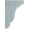 Ekena Millwork 5 1/4"W x 5"D x 7 1/2"H Bedford Wood Vintage Decor Bracket, Driftwood Blue BKTWD05X05X08BEBU - alternate 2